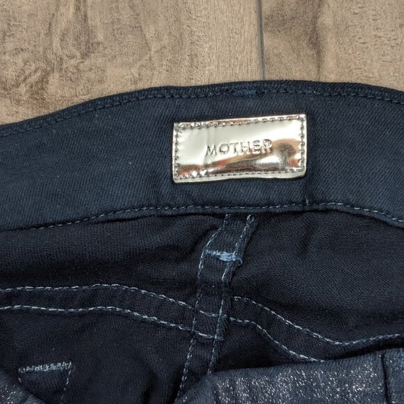 Mother the Looker Jeans Blue Sparkle Sz 31 - Picture 5 of 8